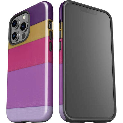 Radiant Orchid Color Block iPhone 15 Pro Impact Case
