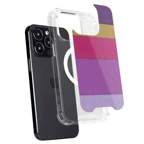 Radiant Orchid Color Block iPhone 15 Pro MagSafe Case