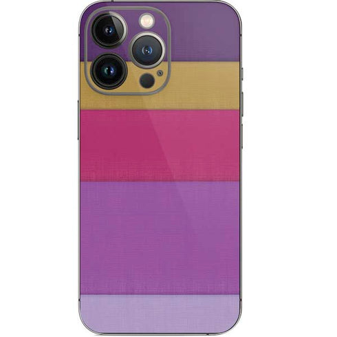 Radiant Orchid Color Block iPhone 15 Pro Skin