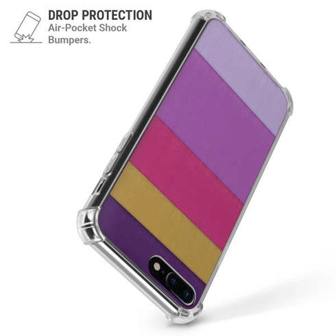 Radiant Orchid Color Block iPhone 7/8 Plus Clear Case