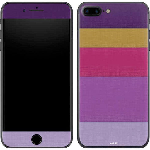 Radiant Orchid Color Block iPhone 8 Plus Skin