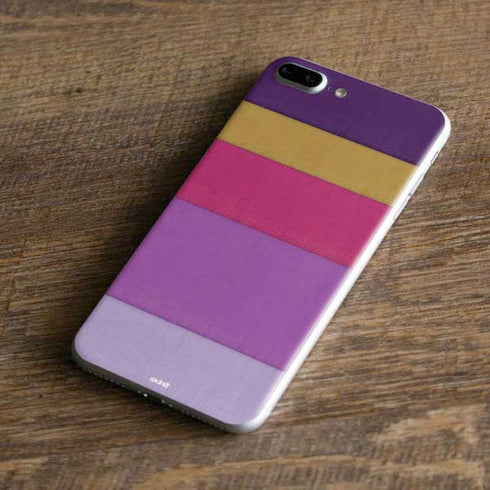 Radiant Orchid Color Block iPhone 8 Plus Skin
