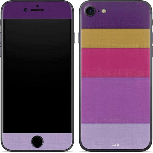 Radiant Orchid Color Block iPhone 8 Skin