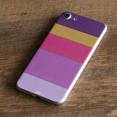 Radiant Orchid Color Block iPhone 8 Skin