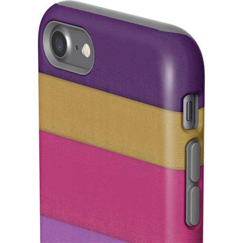 Radiant Orchid Color Block iPhone SE (2nd & 3rd Gen) Pro Case