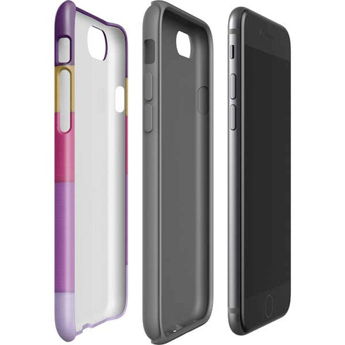 Radiant Orchid Color Block iPhone SE (2nd & 3rd Gen) Pro Case