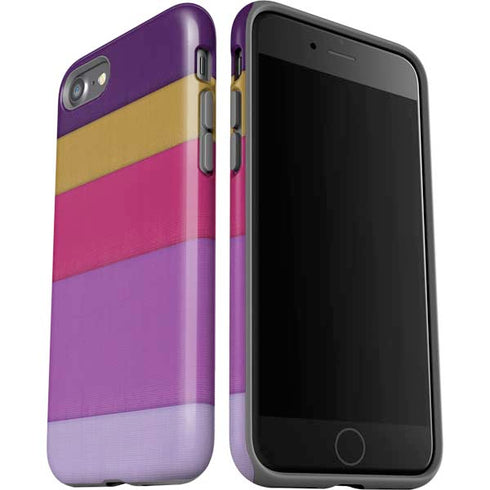 Radiant Orchid Color Block iPhone SE (2nd & 3rd Gen) Pro Case