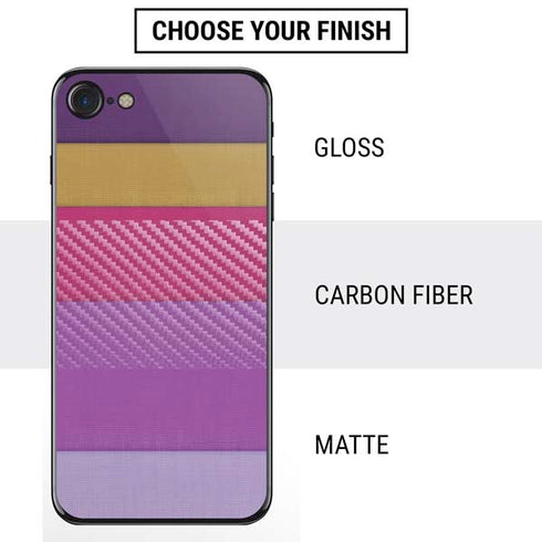 Radiant Orchid Color Block iPhone SE (2nd & 3rd Gen) Skin