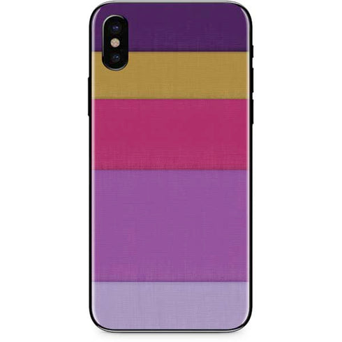 Radiant Orchid Color Block iPhone XS Max Skin