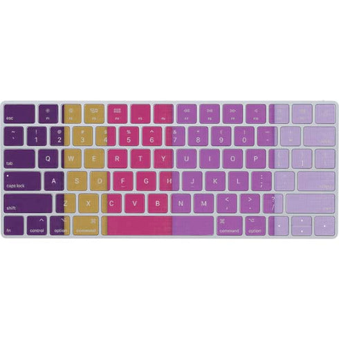 Radiant Orchid Color Block Magic Keyboard Skin