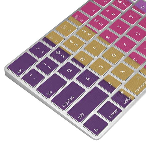 Radiant Orchid Color Block Magic Keyboard Skin
