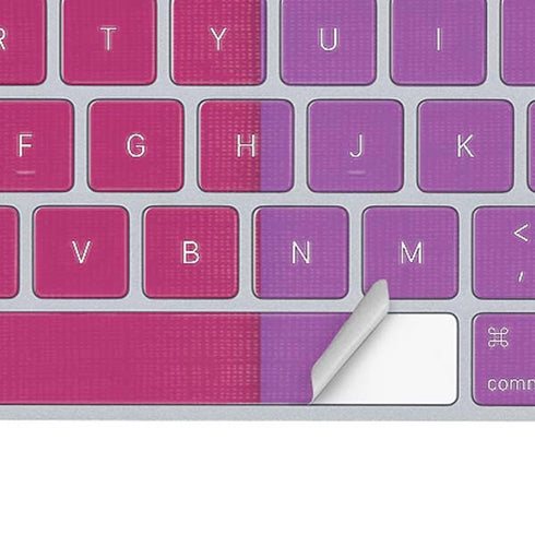 Radiant Orchid Color Block Magic Keyboard Skin