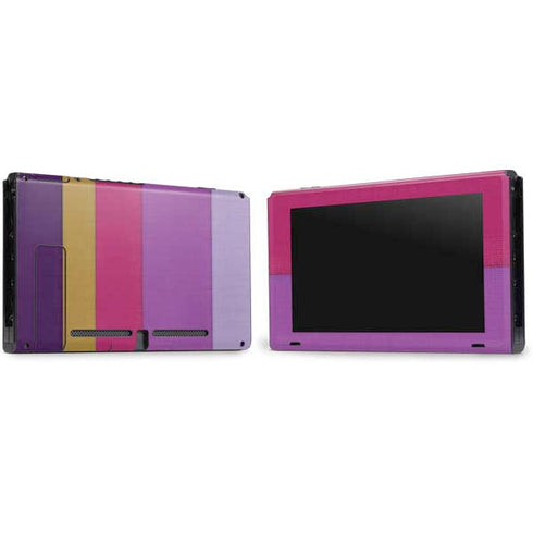 Radiant Orchid Color Block Nintendo Switch Bundle Skin