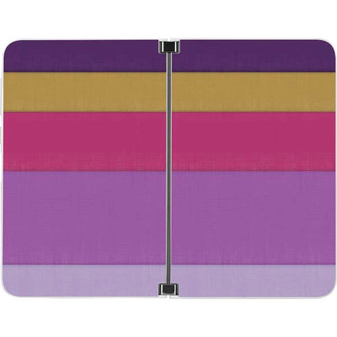 Radiant Orchid Color Block Surface Duo Skin