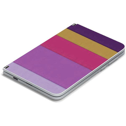 Radiant Orchid Color Block Surface Duo Skin