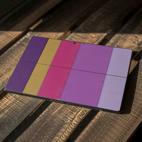 Radiant Orchid Color Block Surface Pro 7 Skin