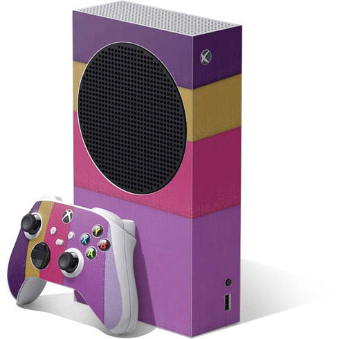 Radiant Orchid Color Block Xbox Series S Bundle Skin