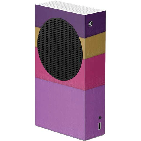 Radiant Orchid Color Block Xbox Series S Console Skin
