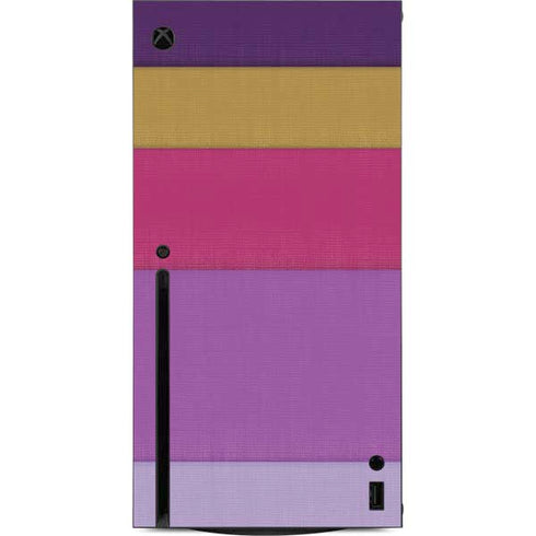 Radiant Orchid Color Block Xbox Series X Console Skin