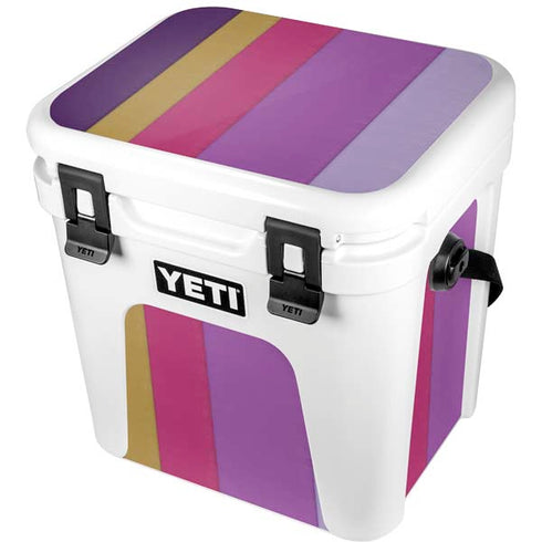Radiant Orchid Color Block YETI Roadie 24 Hard Cooler Skin