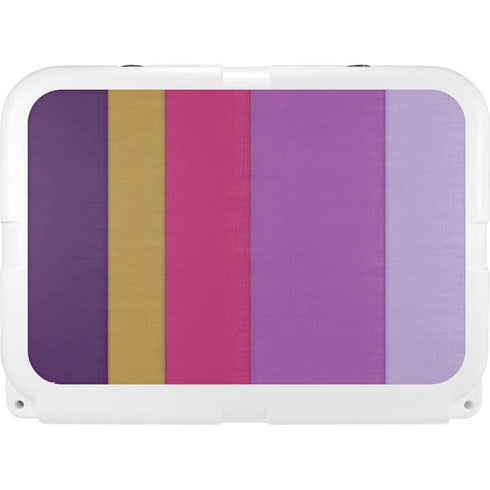 Radiant Orchid Color Block YETI Tundra 35 Hard Cooler Skin