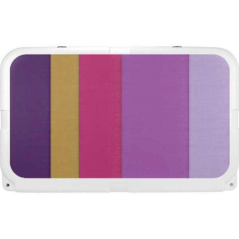 Radiant Orchid Color Block YETI Tundra 45 Hard Cooler Skin