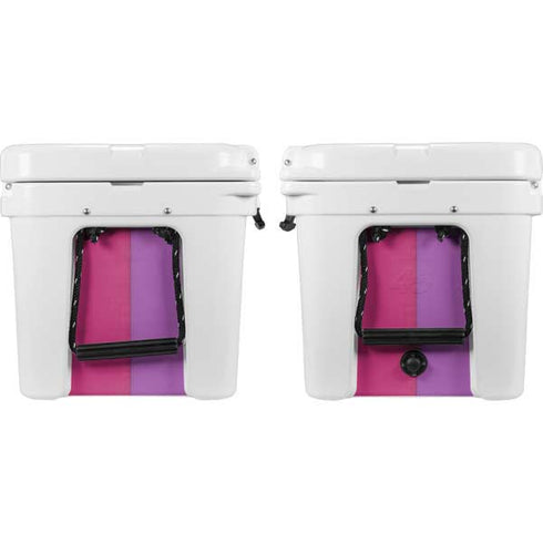 Radiant Orchid Color Block YETI Tundra 45 Hard Cooler Skin