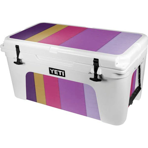 Radiant Orchid Color Block YETI Tundra 65 Hard Cooler Skin