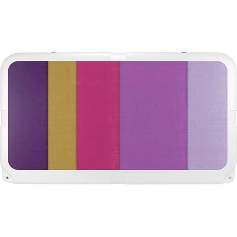 Radiant Orchid Color Block YETI Tundra 75 Hard Cooler Skin