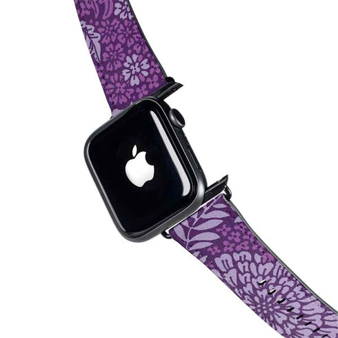 Radiant Orchid Floral Apple Watch Band 38-40mm