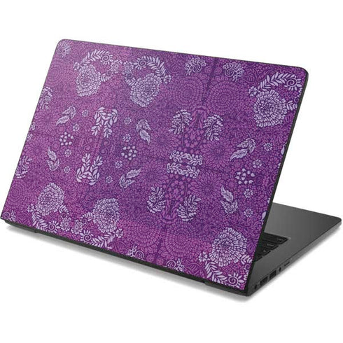 Radiant Orchid Floral Dell Chromebook Skin