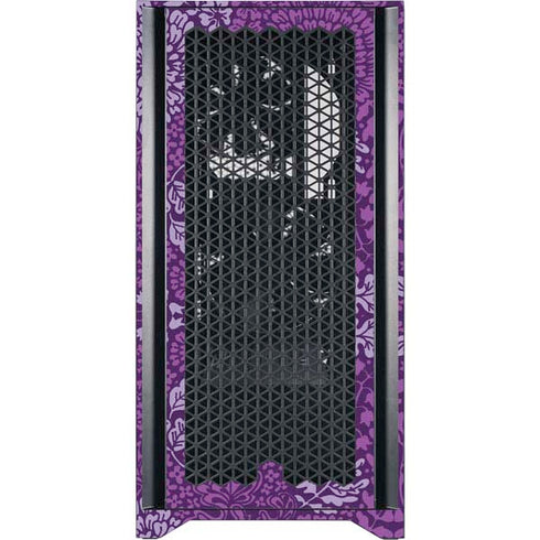 Radiant Orchid Floral Corsair 4000D Tempered Glass Mid-Tower ATX Case Skin