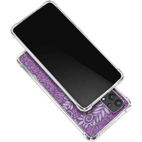 Radiant Orchid Floral Galaxy A32 5G Clear Case