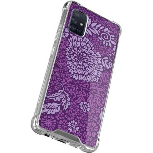 Radiant Orchid Floral Galaxy A51 5G Clear Case