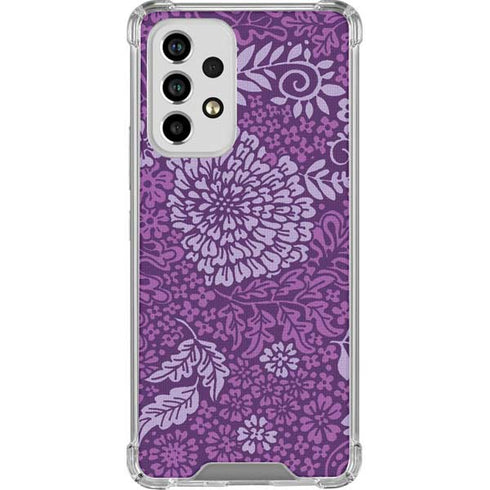 Radiant Orchid Floral Galaxy A53 5G Clear Case