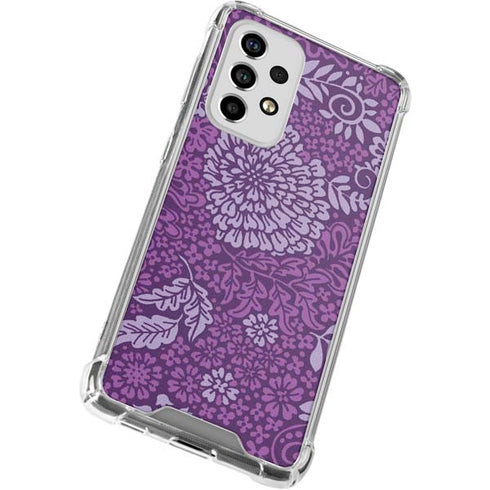 Radiant Orchid Floral Galaxy A53 5G Clear Case