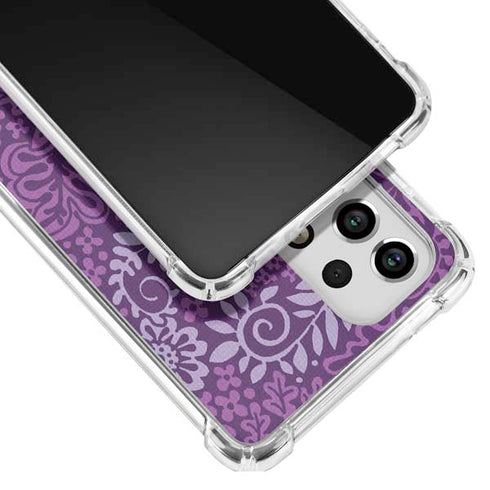 Radiant Orchid Floral Galaxy A53 5G Clear Case