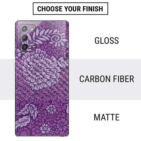 Radiant Orchid Floral Galaxy Note20 5G Skin