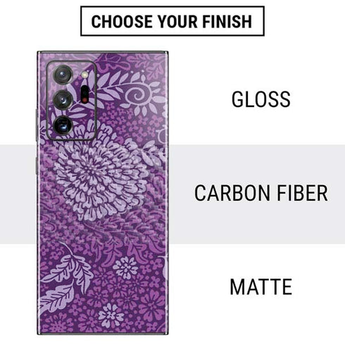 Radiant Orchid Floral Galaxy Note20 Ultra 5G Skin