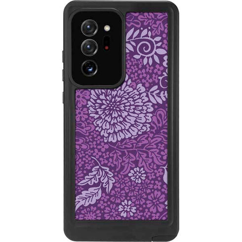 Radiant Orchid Floral Galaxy Note20 Ultra 5G Waterproof Case