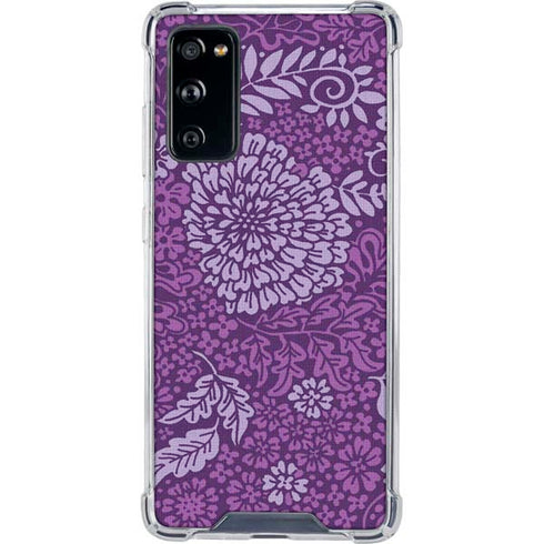 Radiant Orchid Floral Galaxy S20 FE Clear Case