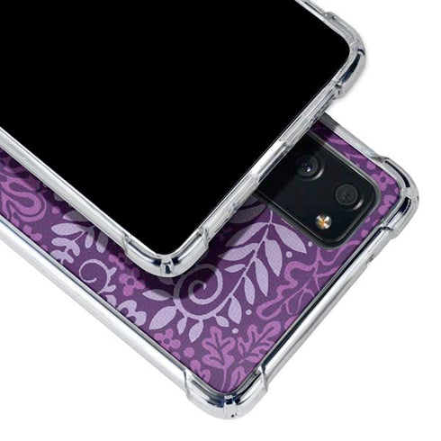 Radiant Orchid Floral Galaxy S20 FE Clear Case