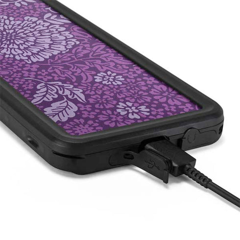 Radiant Orchid Floral Galaxy S20 Plus Waterproof Case