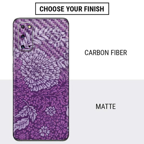 Radiant Orchid Floral Galaxy S20 Skin