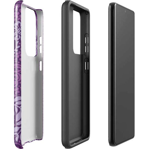 Radiant Orchid Floral Galaxy S21 Ultra 5G Pro Case