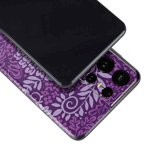 Radiant Orchid Floral Galaxy S21 Ultra 5G Skin