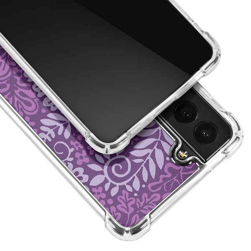 Radiant Orchid Floral Galaxy S22 Clear Case