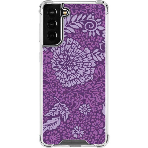 Radiant Orchid Floral Galaxy S22 Plus Clear Case