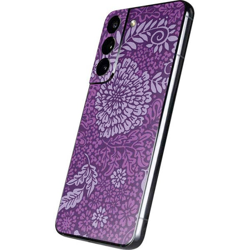 Radiant Orchid Floral Galaxy S22 Skin