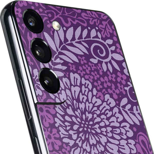 Radiant Orchid Floral Galaxy S22 Skin